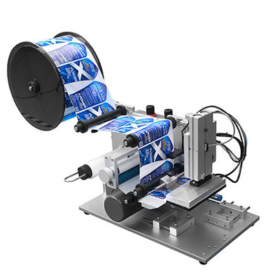 Poder plano semi automático da máquina de etiquetas 90W da garrafa material de aço inoxidável
