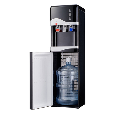 Dispensador de água quente e fria negro, refrigerador com baixo nível de ruído, consumo 80W-500W Instalação permanente